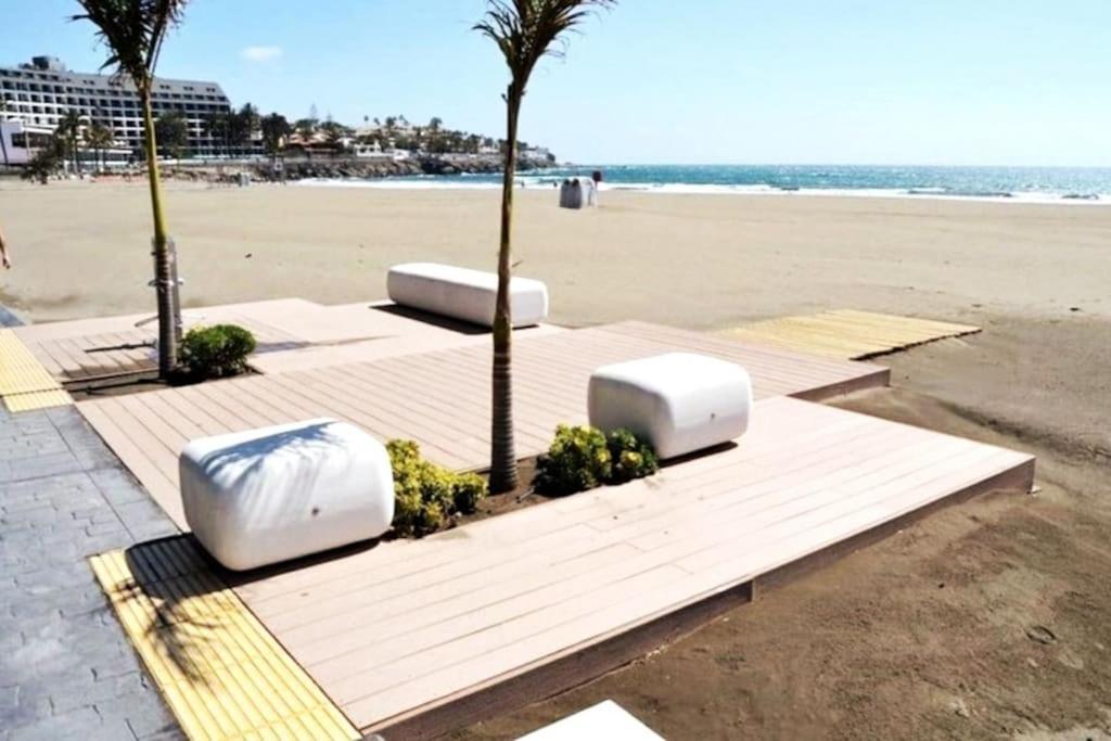 Apartment With Large Terrace, 10 Meters From Playa De Las Burras San Bartolomé Dış mekan fotoğraf